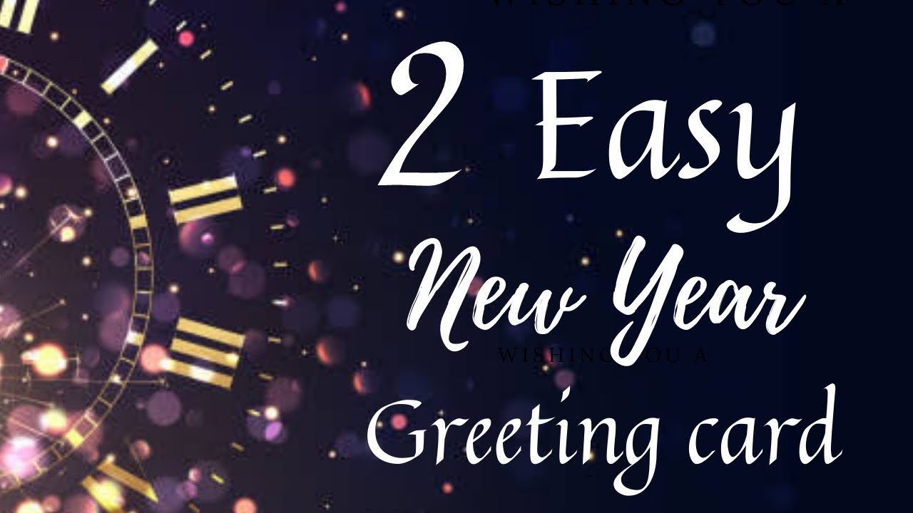 2 Very Easy Newyear Greeting card || New Year 2022 || Minis Art and Craft Ideas