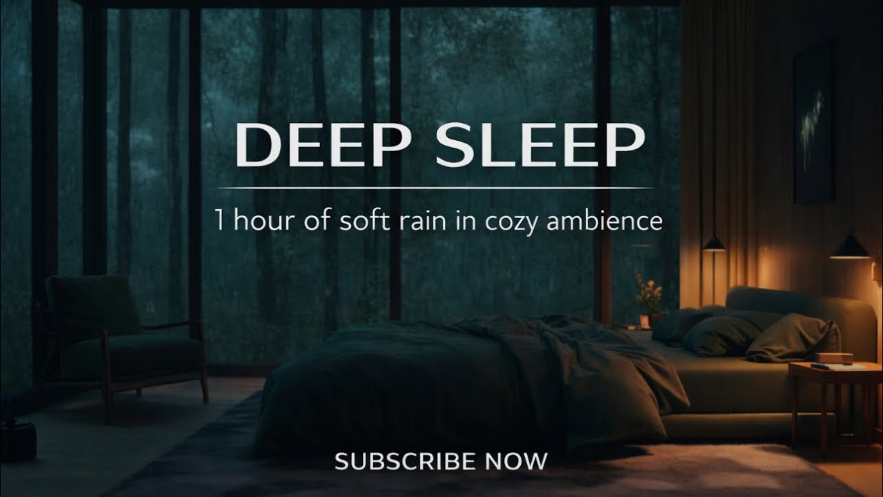Soothing Rain and Thunder: Cozy Bedroom Ambiance 