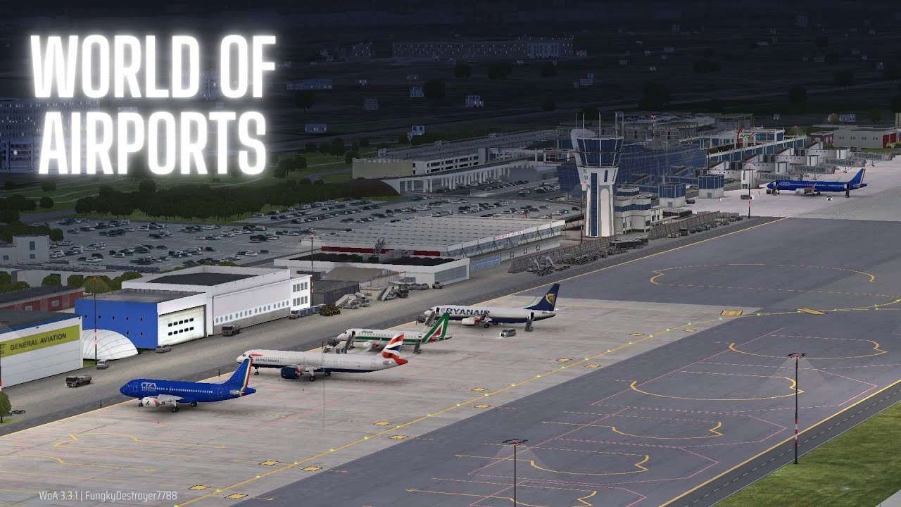 BARI Airport Gameplay Night Time  Plane Spotting #2  World of Airports
