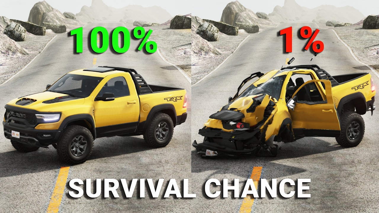 Realistic Survival Chance Crashes #17 | BeamNG.drive