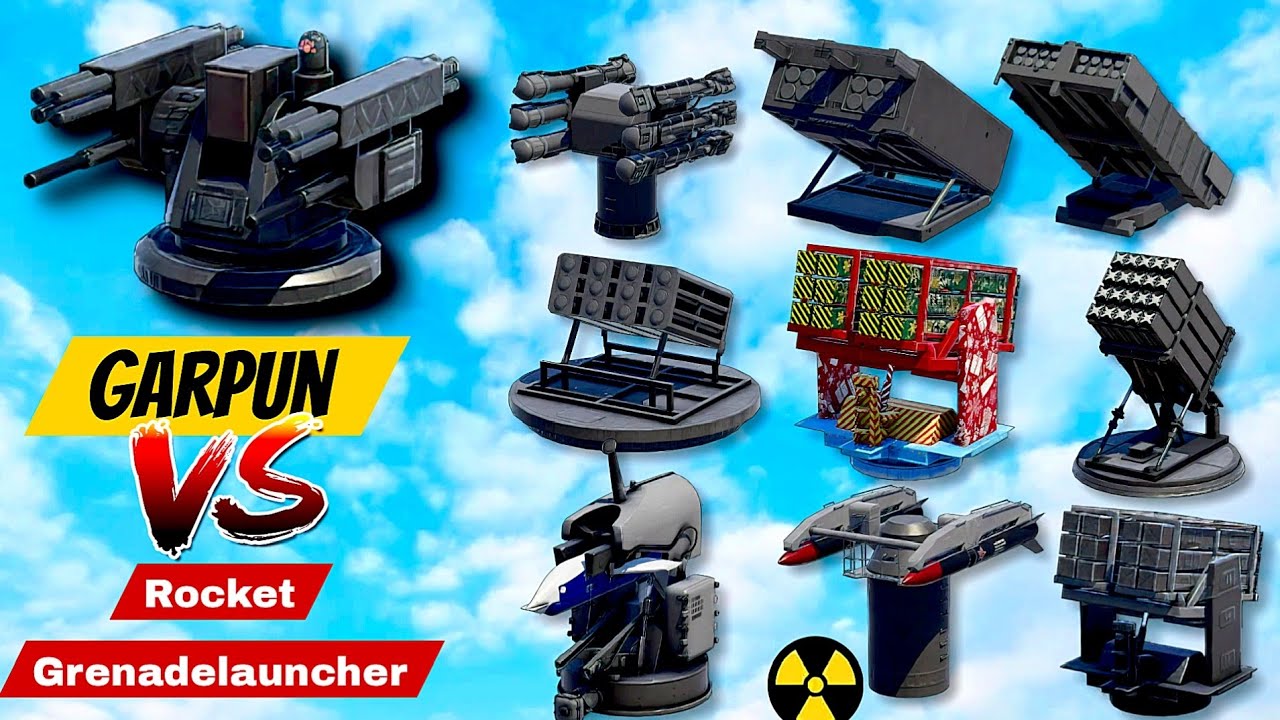 Top 9 (Tier-3) Rocket Grenadelauncher Damage Test Against Garpun Airdefence  #modernwarships