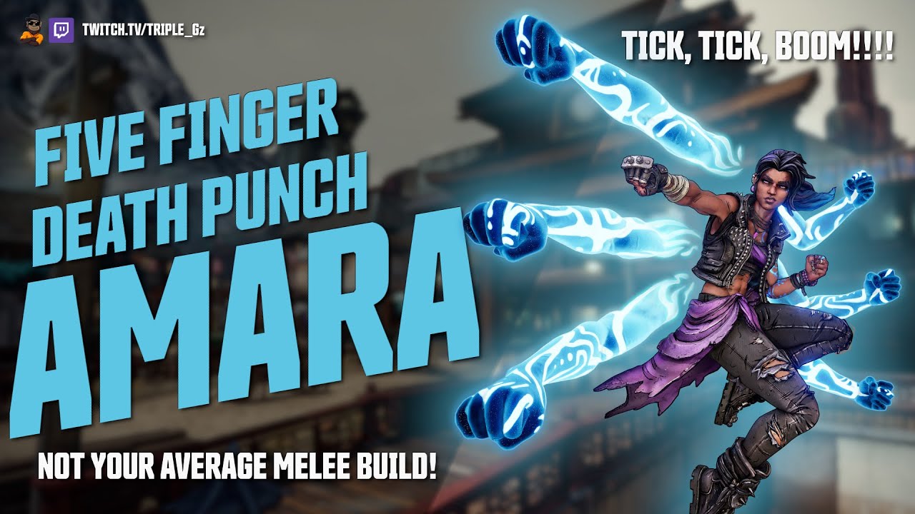 BORDERLANDS 3 BEST LEVEL 60 AMARA BUILD!! Five Finger Death Punch Amara