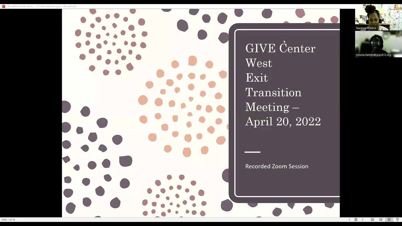 2021 2022 Exit Transition for Middle School