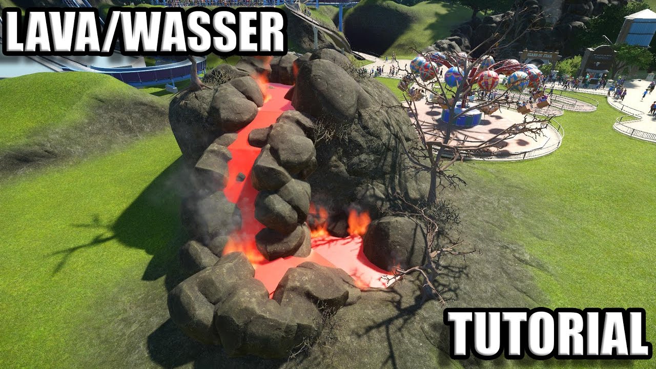 Planet Coaster Tutorial Deutsch - WASSER / LAVA TUTORIAL - Tutorial German