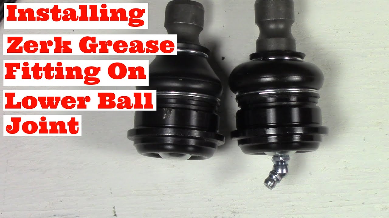 Installing Zerk Grease Fitting On Lower Ball Joint Testing And Lubrication Hyundai Santa Fe