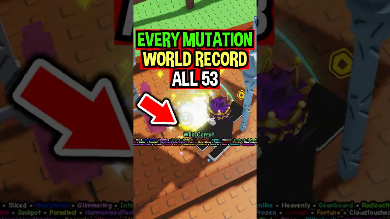 EVERY MUTATION WORLD RECORD in Roblox Grow a Garden..