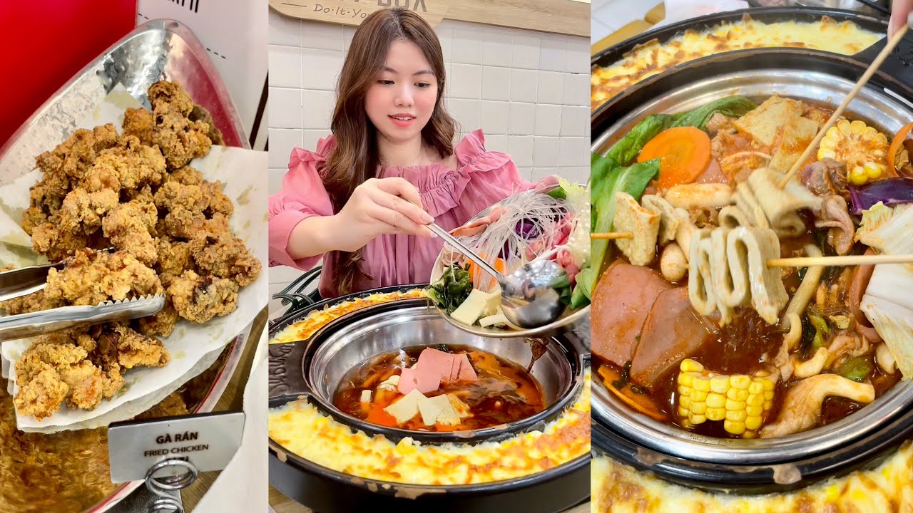 Tokbokki viền phô mai siêu béo 😋 | KIMKHÁNHNÈ Vitaminkk