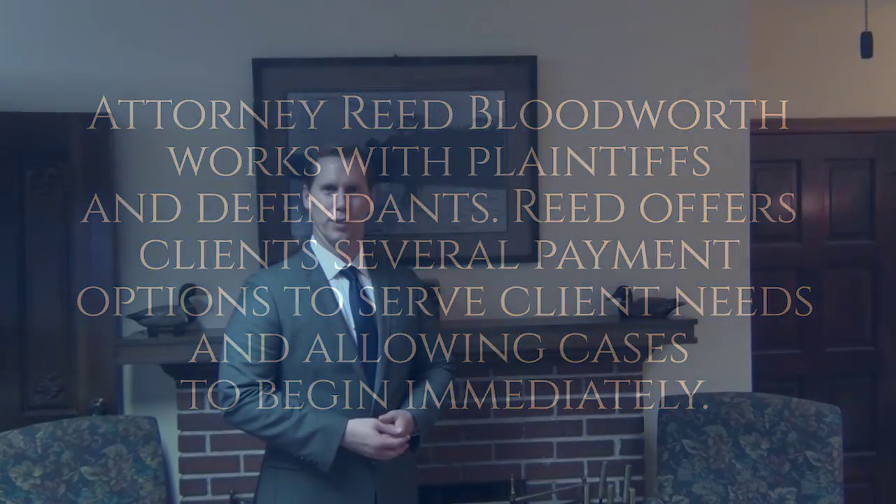 Attorney Reed Bloodworth Client Payment Options