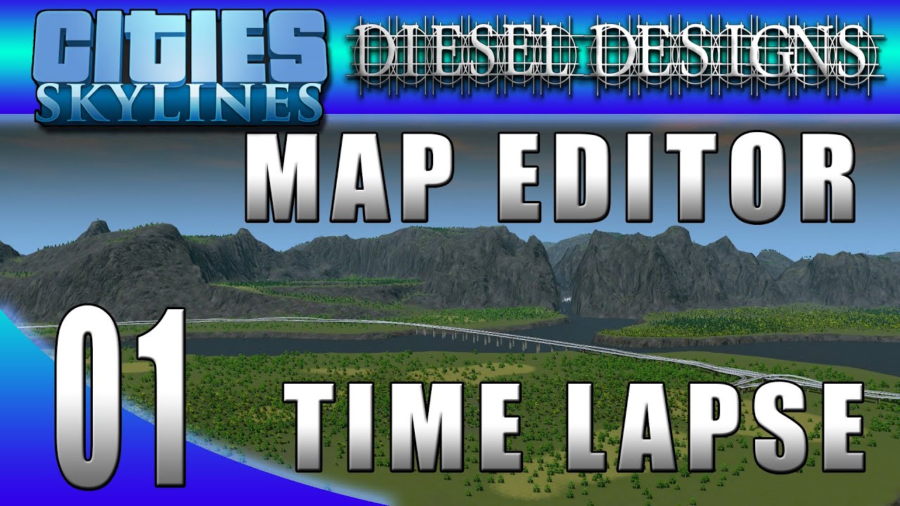 Cities: Skylines: Map Editor: S5E1: River Islands Time Lapse! (City Building Series 60FPS)
