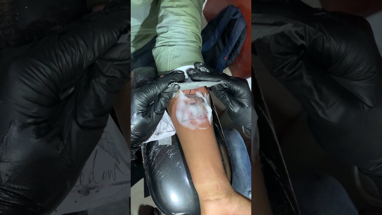 Permanent tattoo in vizag - OUCH - Best tattoo work - Geometric triangle with bird tattoo by zushan