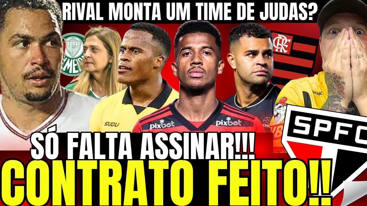 FIM DA BAGUNÇA NO SPFC!!! +3 DECISÕES TOMADAS | CONTRATO NA MESA | RIVAL MONTA TIME DE 