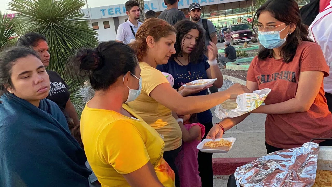 Asistencia a Caravana Migrante en su paso por Saltillo, Coah.