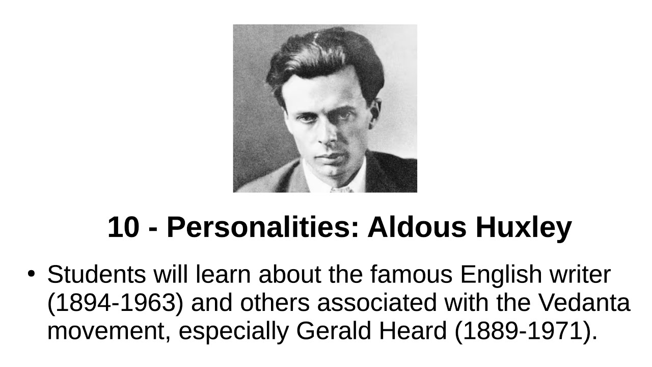 Personalities: Aldous Huxley