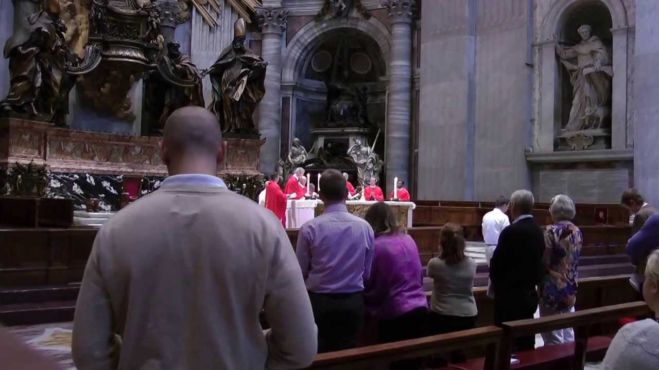 Messe i Peterskirken 14. oktober 2013 (video)