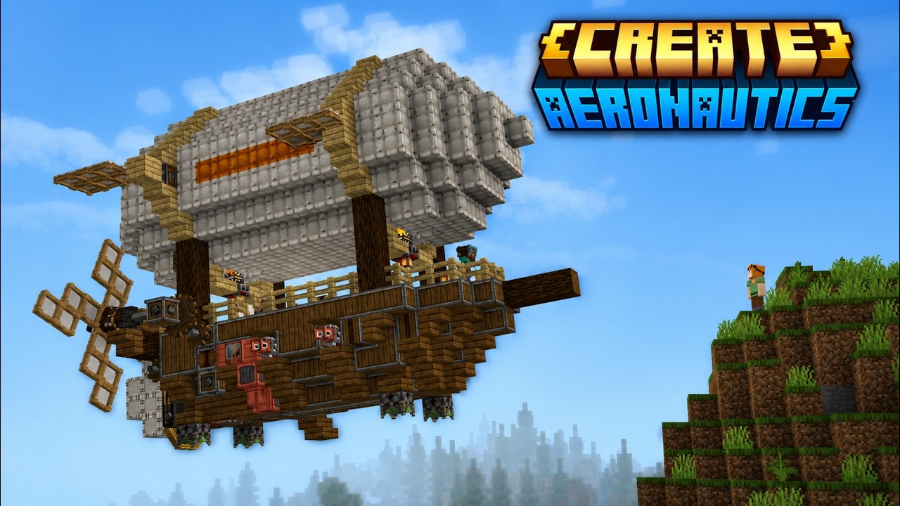 БЕСПЛАТНЫЙ аддон Create Aeronautics для Minecraft Bedrock!?