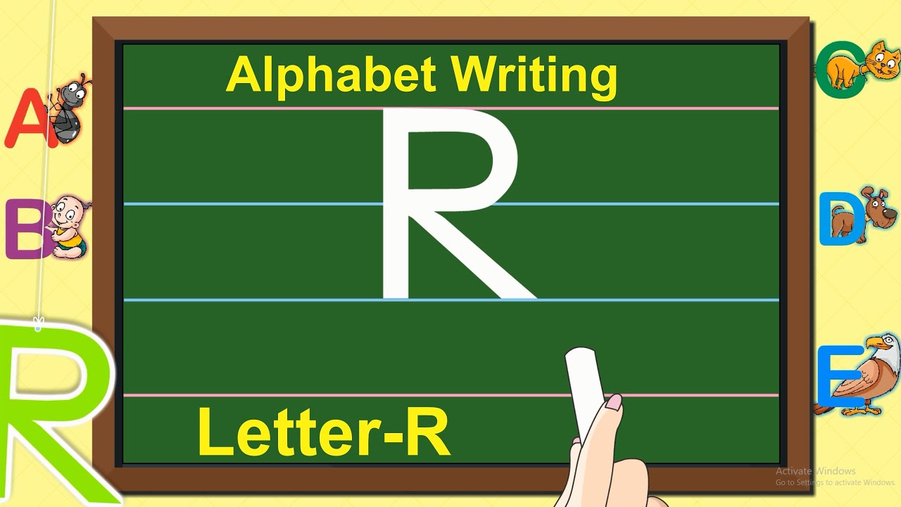 English Capital Letter Writing | Letter - R | Writing Capital ABC for children | Learning Booster