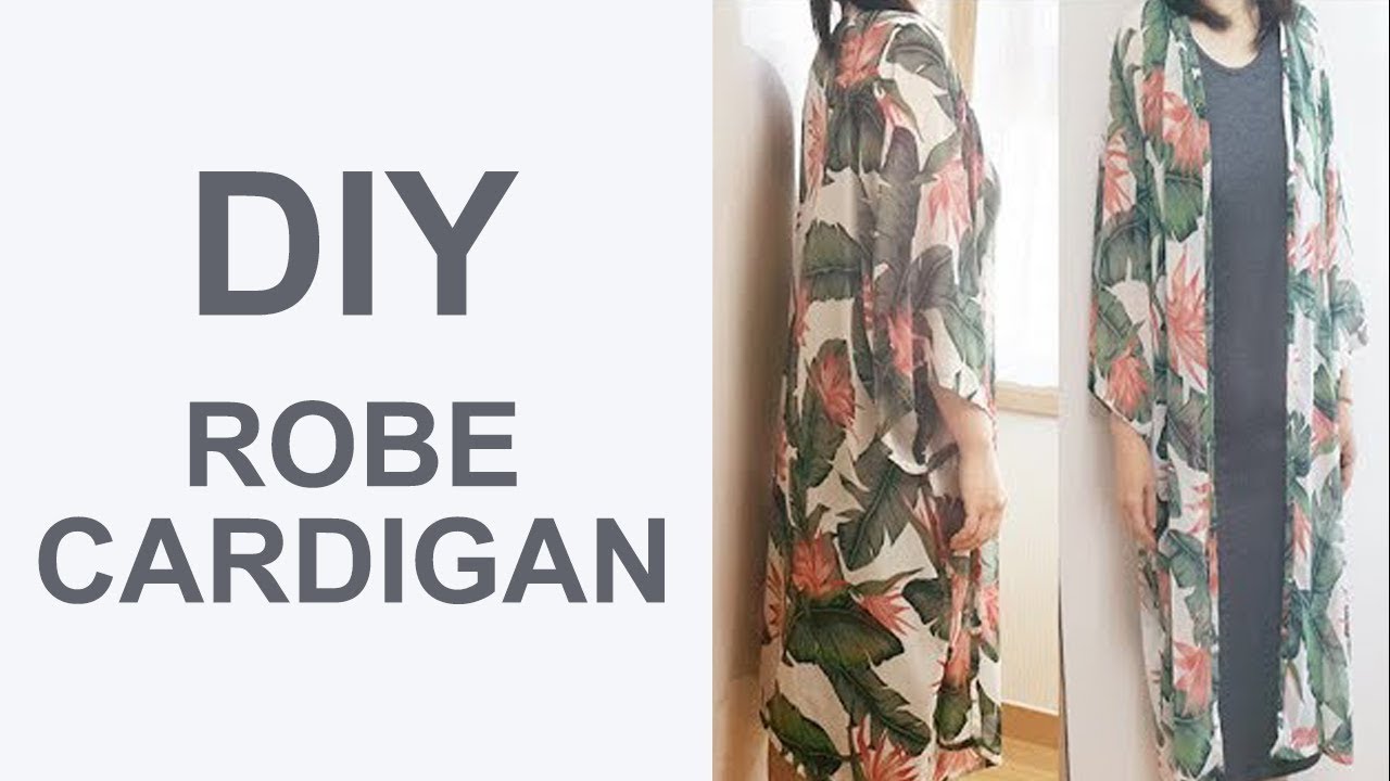 가볍고 시원한 로브 가디건 만들기 DIY / How to make a robe cardigan / 뽀, 수리 엄마 낸시의 소잉타임즈[퍼피타임즈]