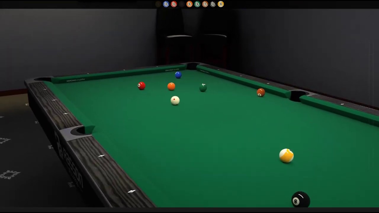 ShootersPool (PC), 9ball ghost, 5 racks run