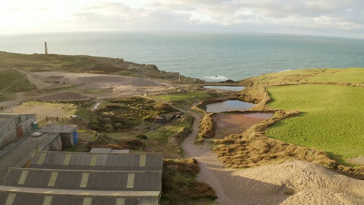The Stunning post industrial Geevor tin mine  by drone