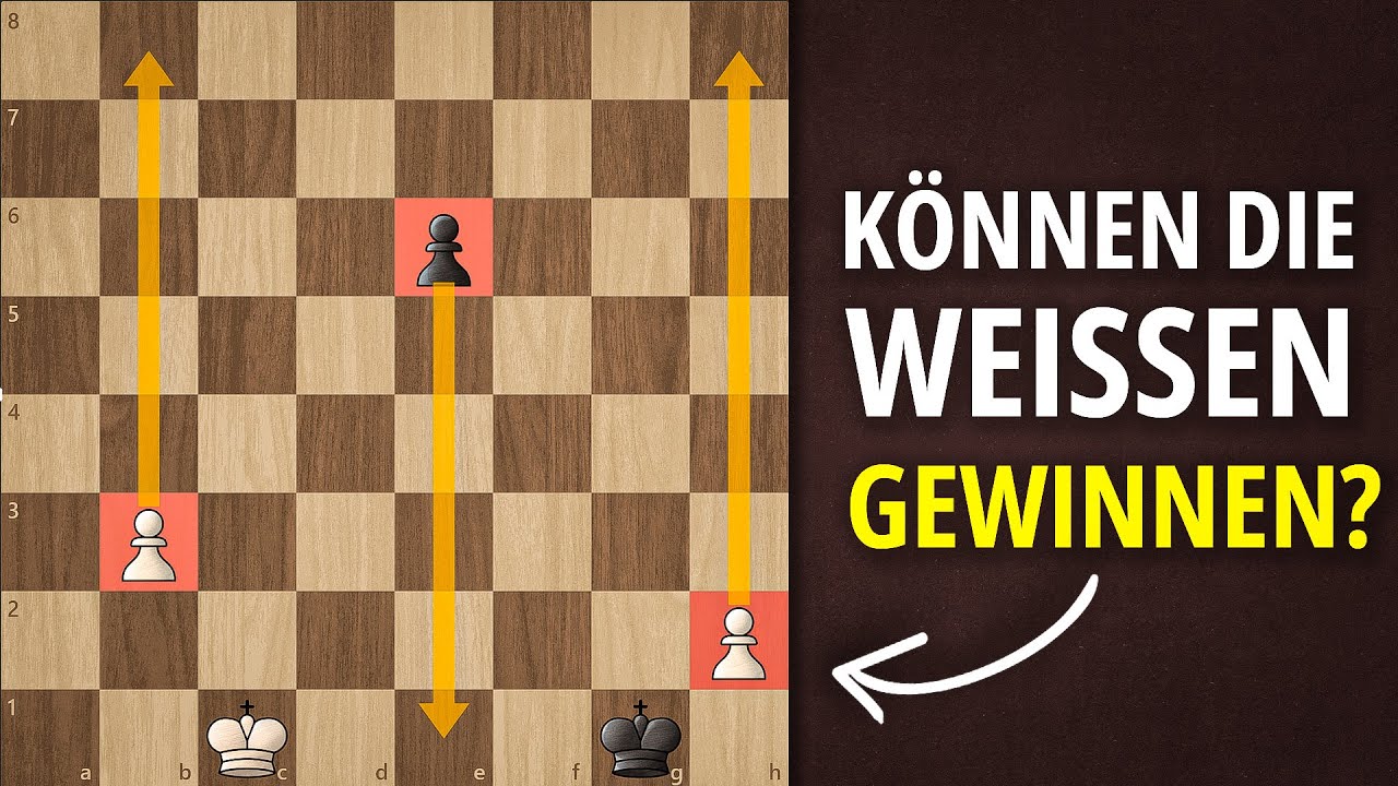 NUR EIN ZUG GEWINNT FÜR WEISS!