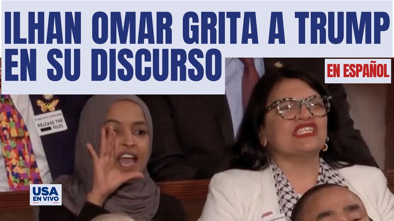 Tenso enfrentamiento entre Donald Trump e Ilhan Omar durante el Estado de la Unión 2026
