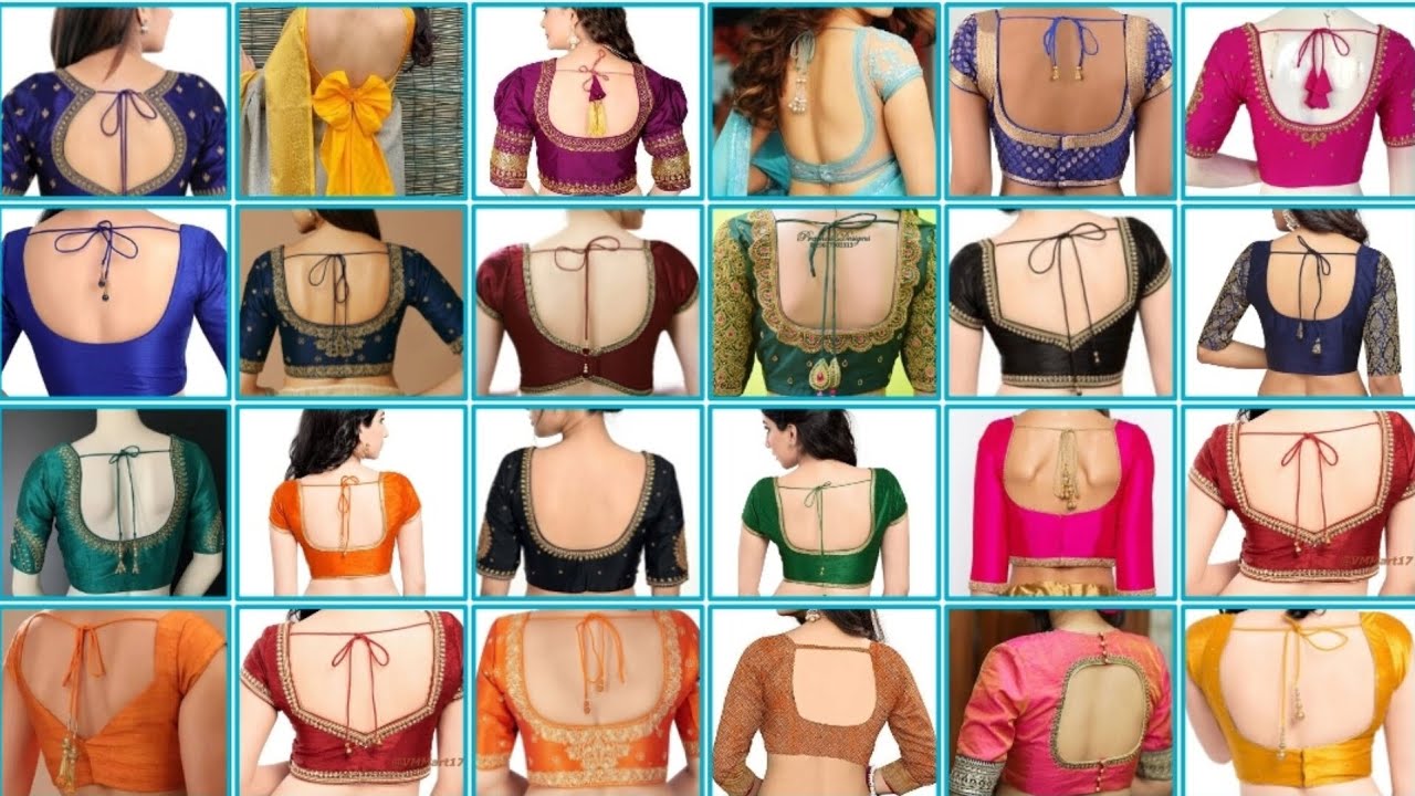 Easy to stitch latest blouse designs 2025/Trendy blouse back neck design/Latest blouse collection
