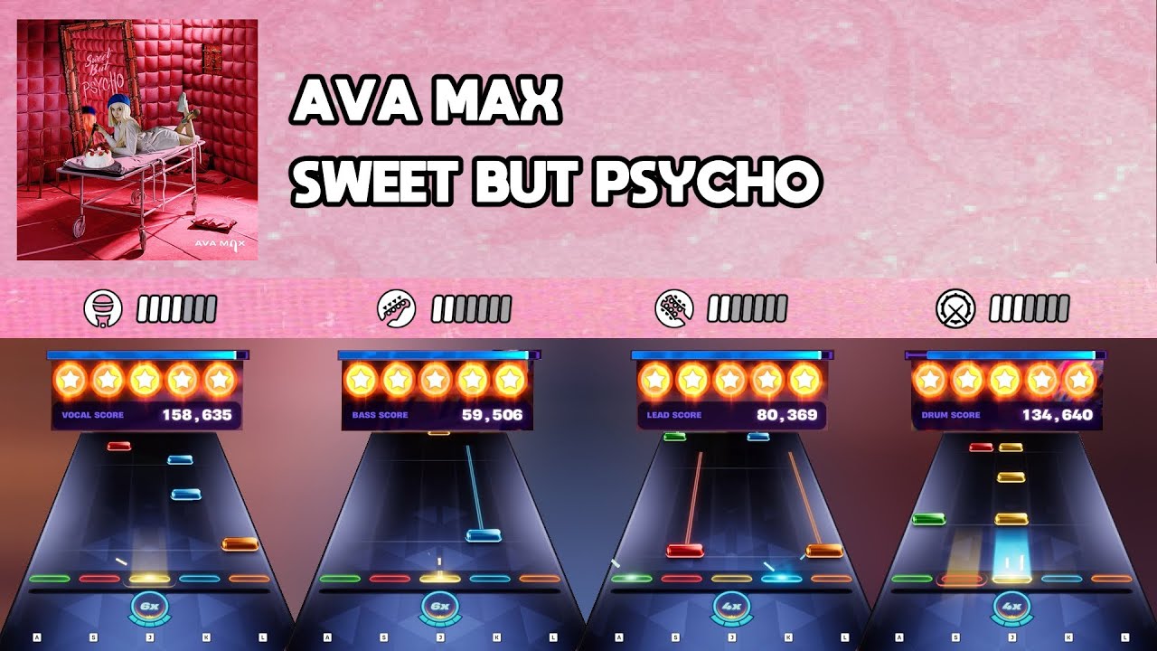 [Fortnite Festival] Ava Max - Sweet But Psycho || All Instruments Expert 100%