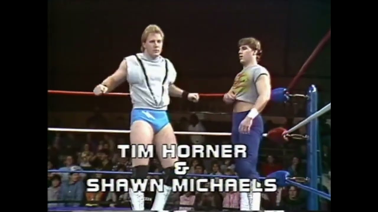 Shawn Michaels (Rookie) & Tim Horner vs. Chavo Guerrero & Hector Guerrero (Mid-South 1/2/85)
