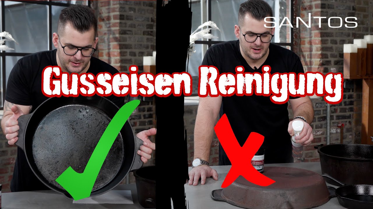 Gusseisen Pflege | Anleitung zur Reinigung und Pflege von Guss Artikel | Dutch Oven Reinigung