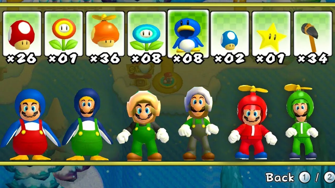 DU Super Mario Bros Wii – 2 Player World 2 Walkthrough Co-Op