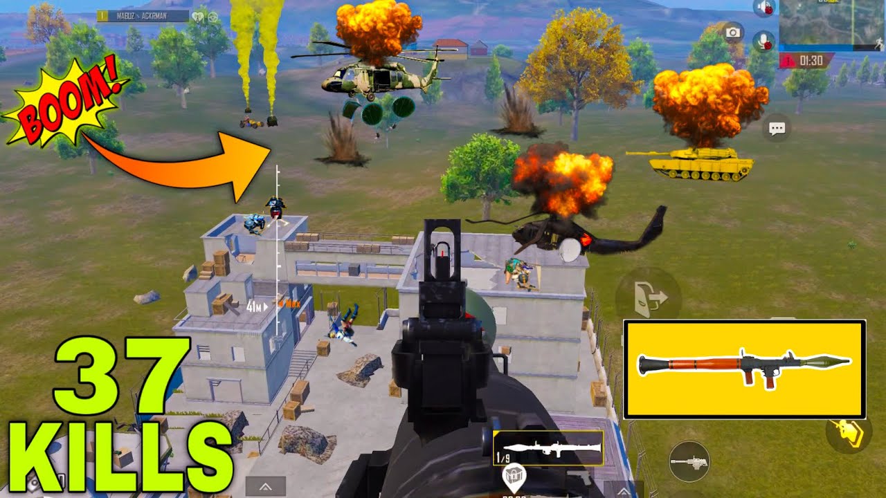 37 Kills 🤯 Massive Action with RPG + M202💥 Destroying Tank,+ Helicopter, in Base Payload 3.0🔥