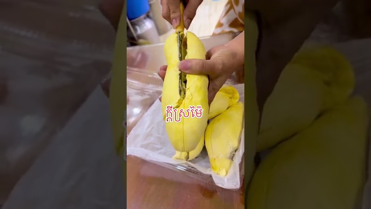 durian monthong fruit with tasty delicious flesh #shorts