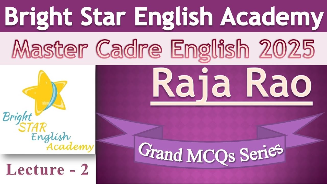 Most Important MCQs on Raja Rao Lecture - 2 #Indian Writer#
