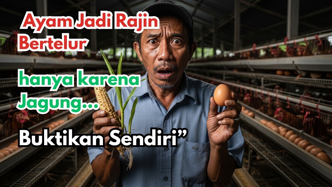 Ayam Jadi Rajin Bertelur hanya karena Jagung..Buktikan Sendiri