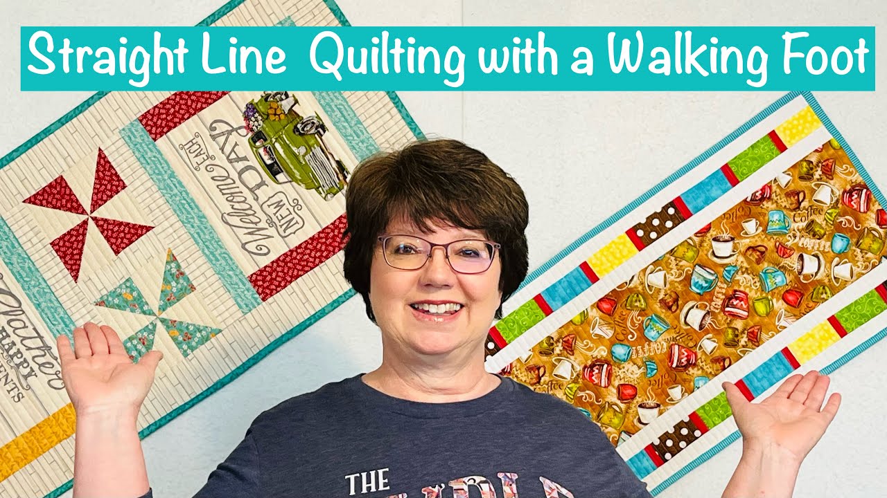 How to Straight Line Quilt With Your Walking Foot For Beginners