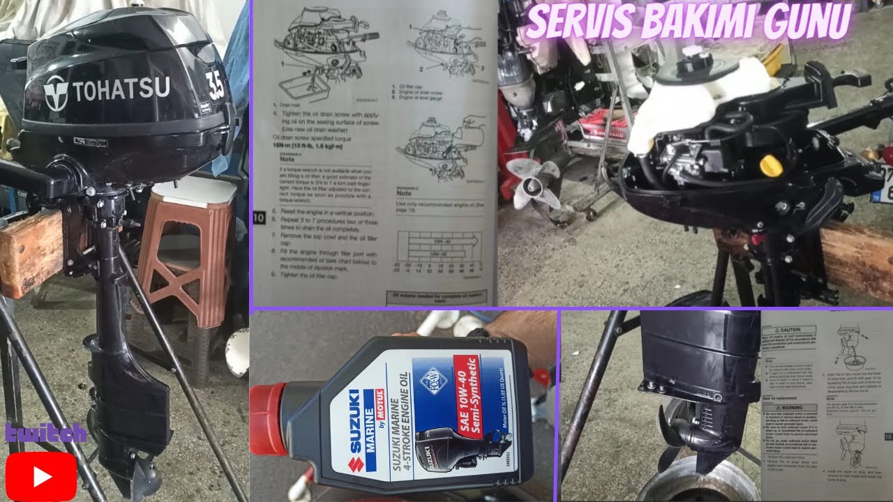 Tohatsu MFS 3.5 BL Uzun Şaft Deniz Motoru - Servis Bakımı
