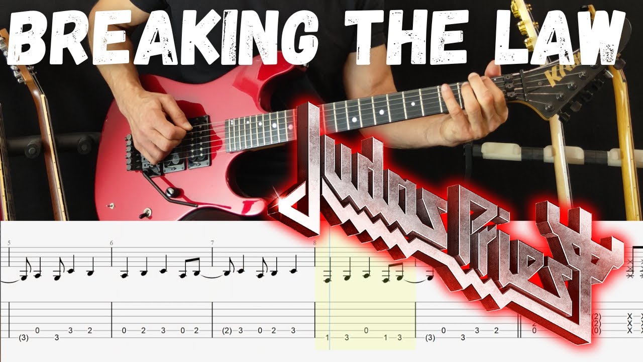 JUDAS PRIEST - Breaking the Law [ Guitar cover - Score and Tab ]