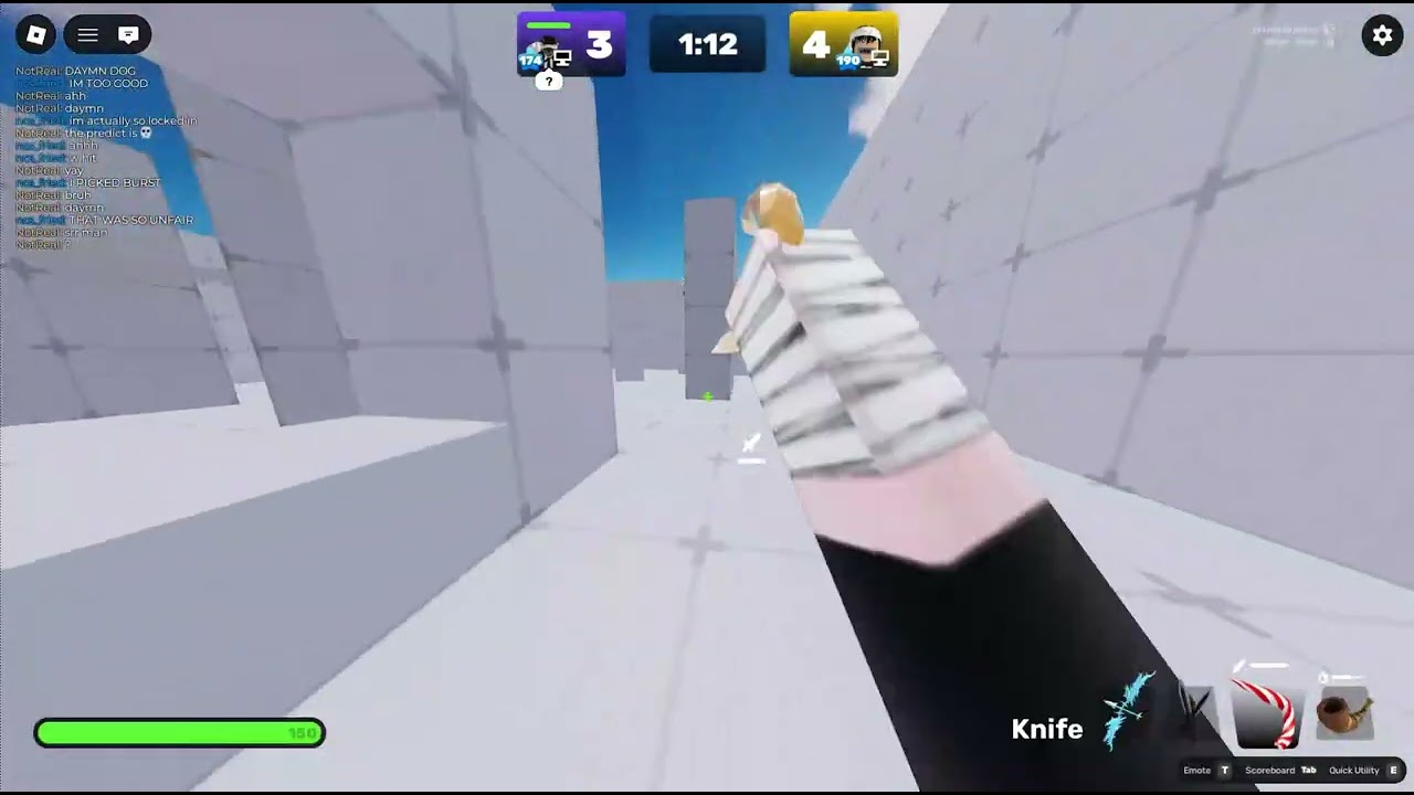 Το comback που με εκανε τον 1 knife Ελληνα  Roblox Rivals no words Pure Understanding