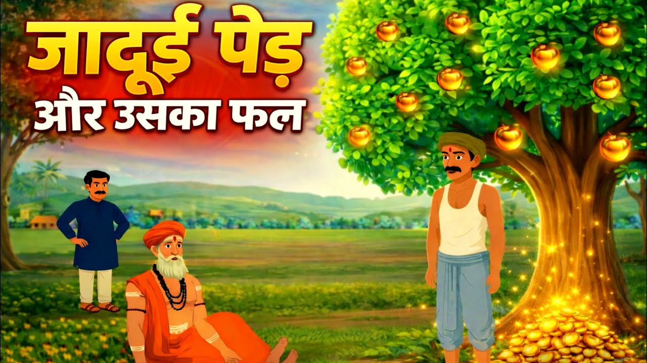  जादुई पेड़ और उसका फल | The magical tree and its fruit | hindi moral story | hindi cartoon video 