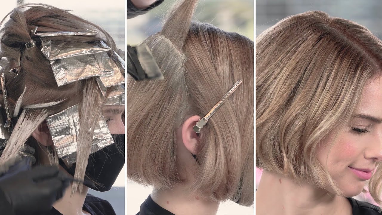 Blonde Hair Foilayage with a Quick Shadow Root | Kenra Professional