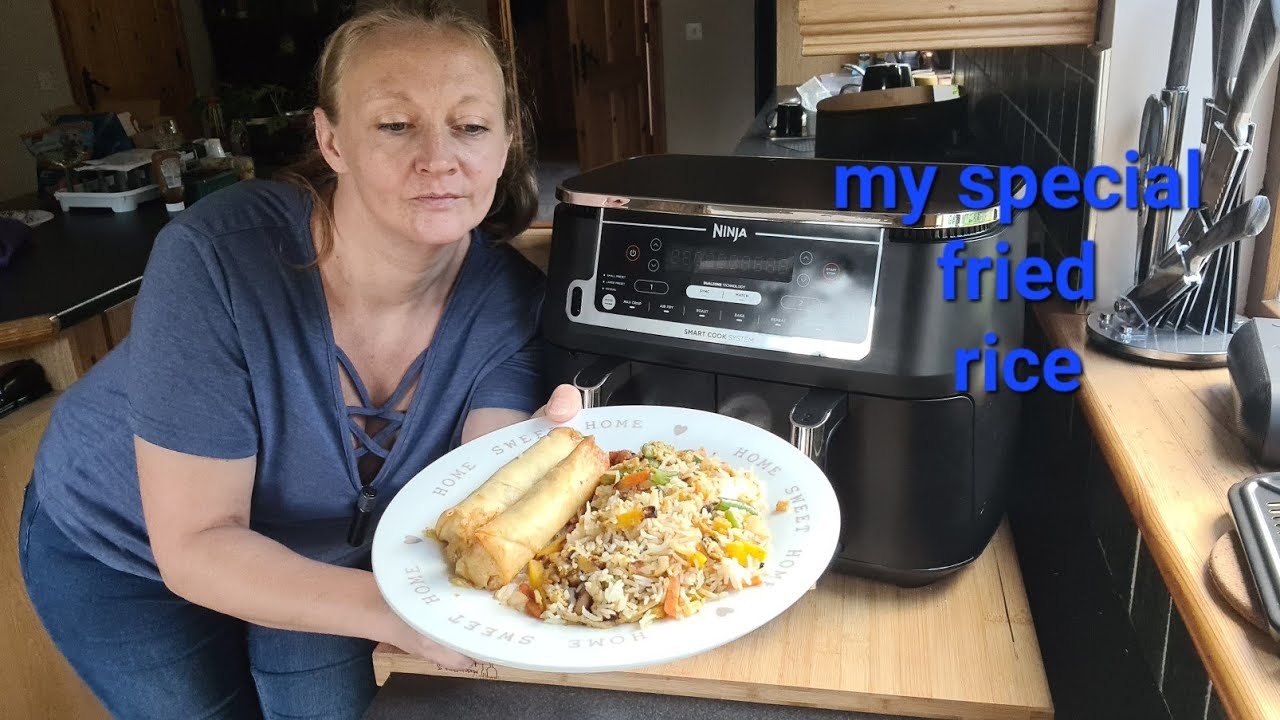 Ninja Fried Rice | Egg fried rice |Air Fryer Rice