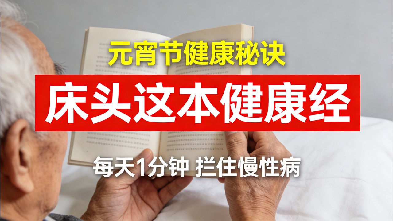 元宵節，這件事比吃湯圓更重要！祕訣就在床頭這本“健康經”，每天花1分鐘記錄，幫您攔住慢性病！