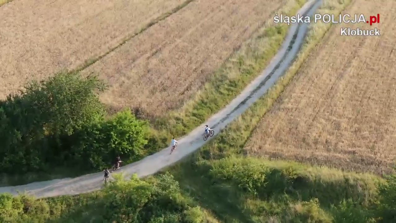 Policyjny dron pomógł zatrzymać podpalaczy