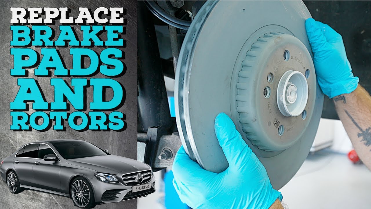 MERCEDES REAR BRAKE PADS AND ROTORS REPLACEMENT