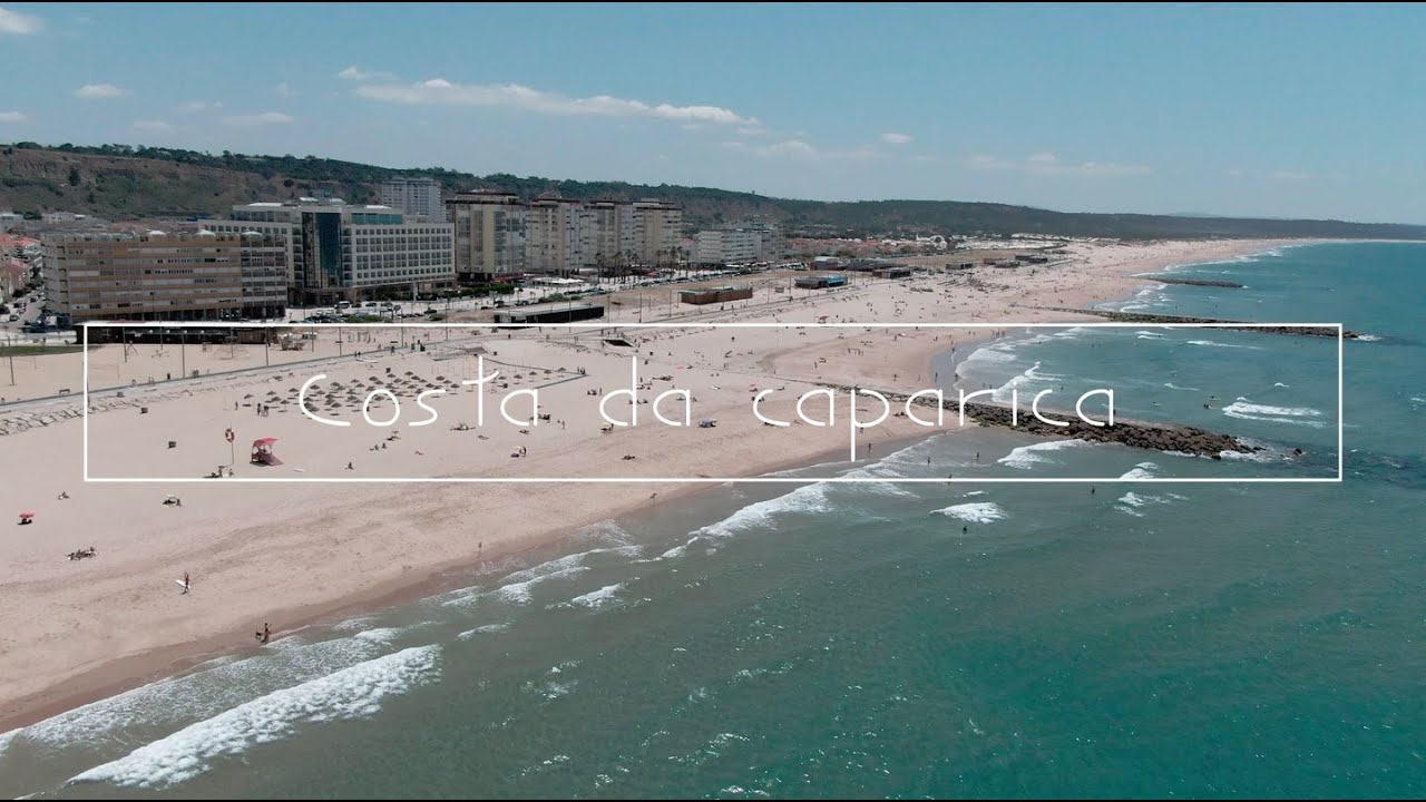 Costa de Caparica - Setubal - Portugal by drone 4K