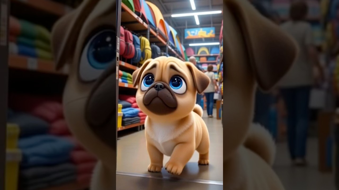 Camping Adventure with a Cute Baby Pug Puppy 🏕️🐶 