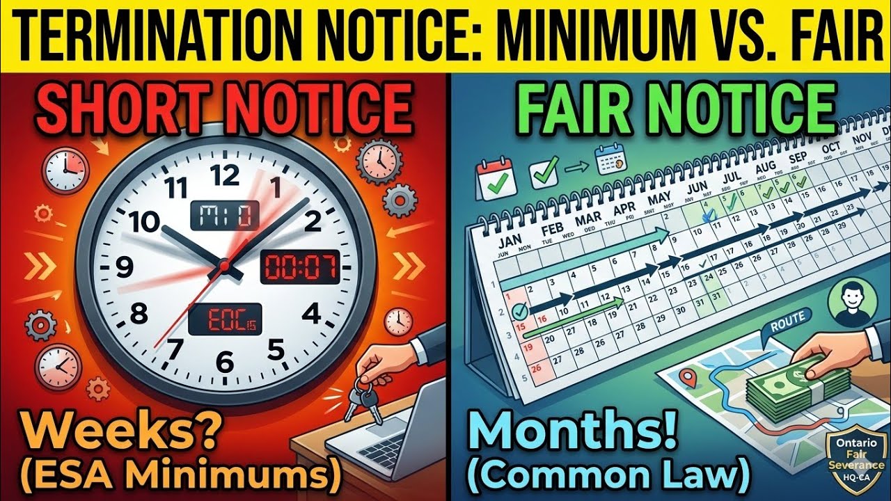 Termination Notice in Ontario: ESA Minimums vs. What You're Really Owed