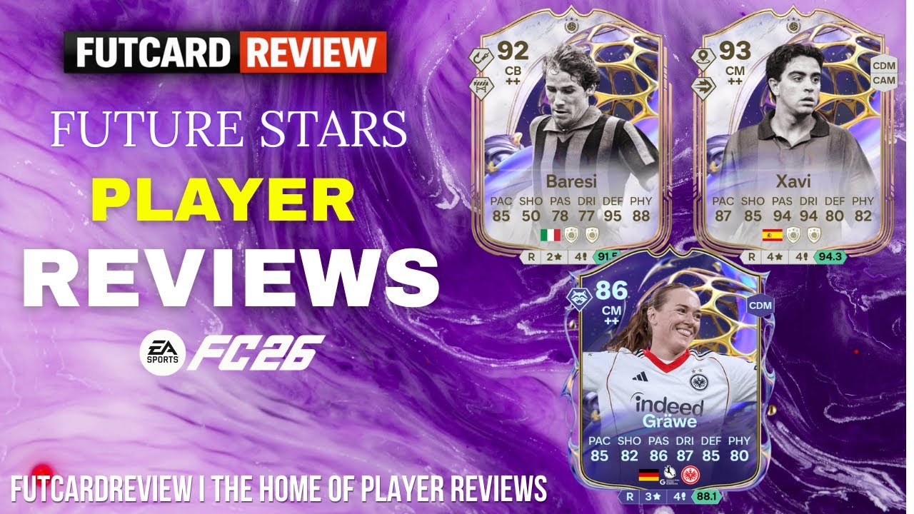 Cheap Beast Or Elite Icons?! 😱🔥 Gr&auml;we, Xavi & Baresi Review | FC 26 Future Stars Review