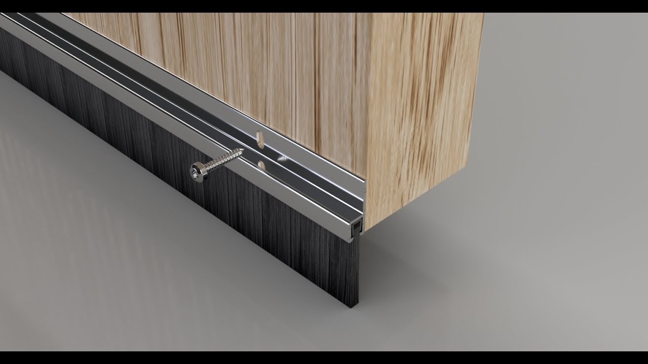 Fitting a Stormguard Bottom Door Seal Brush Draught Excluder