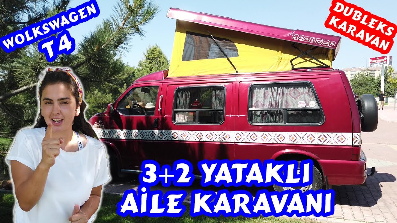 3+2 YATAKLI AİLE KARAVANI VOLKSWAGEN T4 KARAVAN TANITIMI ( Açılır Tavan Dubleks Karavan )